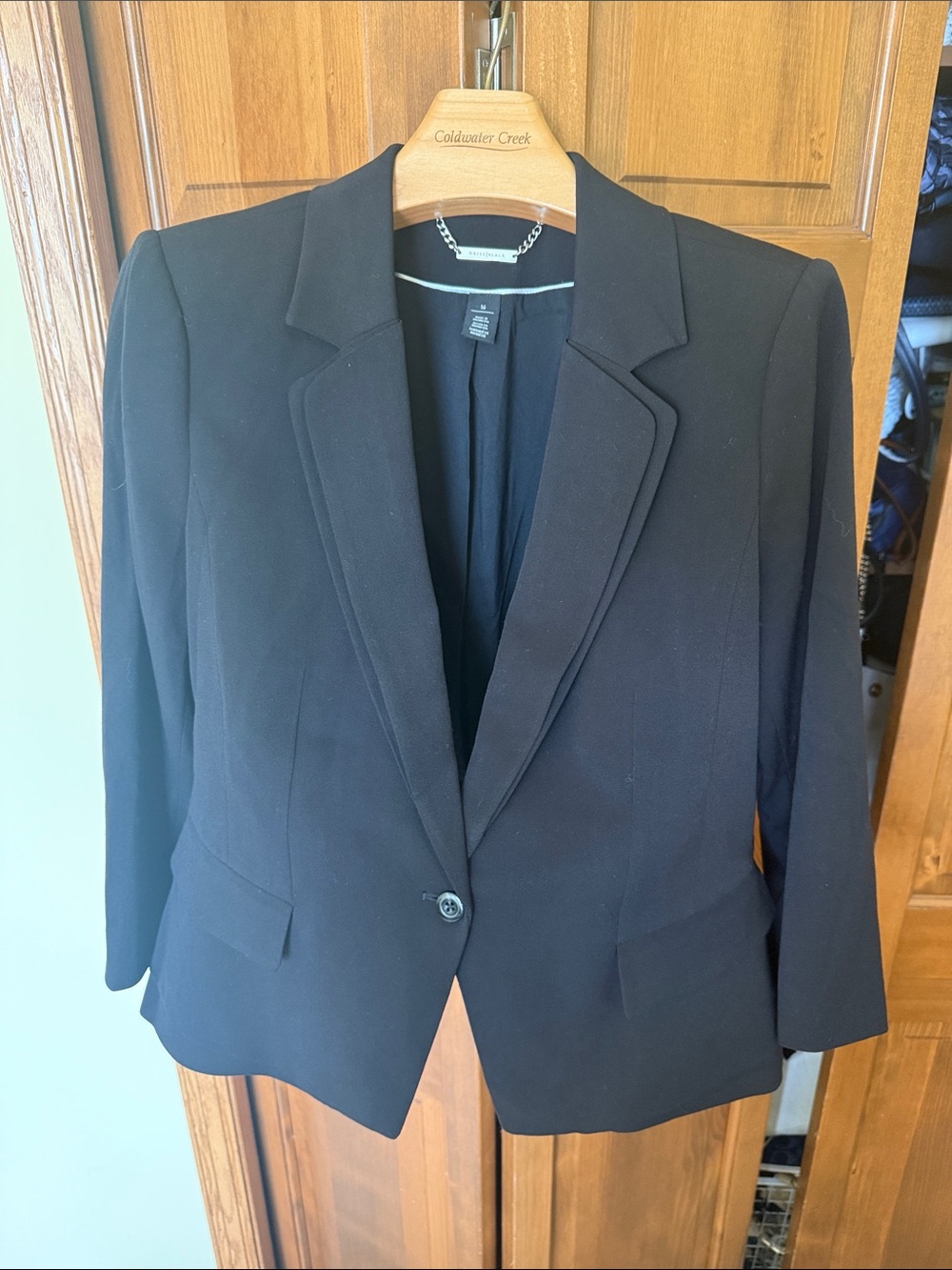 White House Black Market Women's Black Tailored Blazer